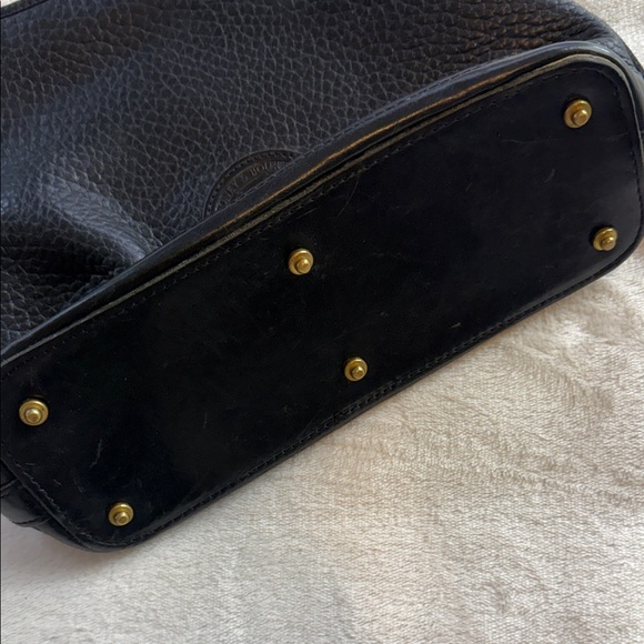 Dooney & Bourke Vintage 90s Y2K Black Pebbled Leather Shoulder Bag - Picture 5 of 14